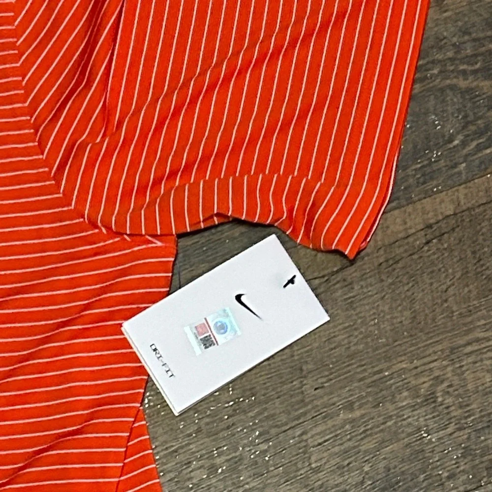 Nike Orange Striped Virginia Cavaliers Golf Tour Polo NEW Size XL Embroidered - Picture 3 of 7